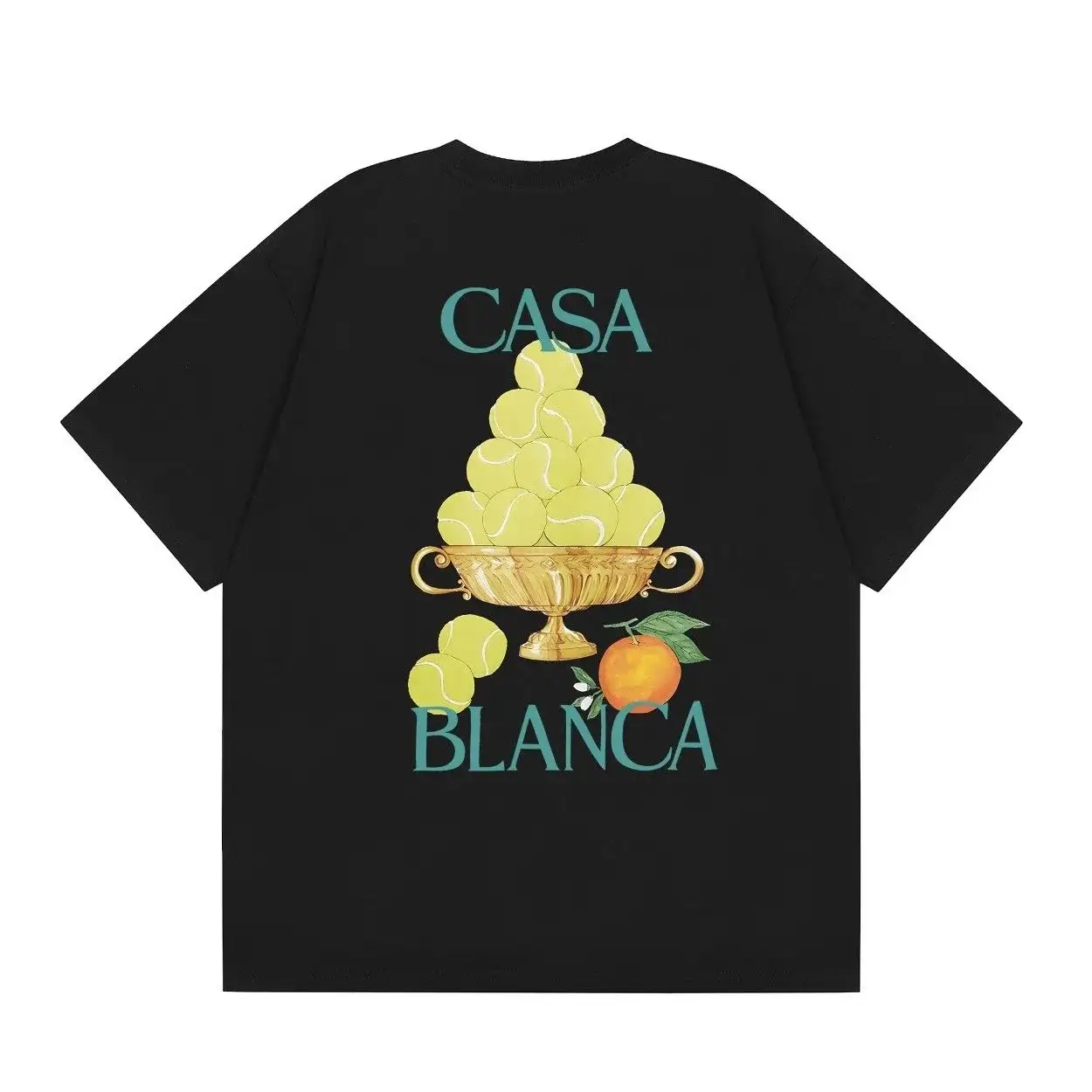 Casablanca Tennis Trophy Black T-Shirt
