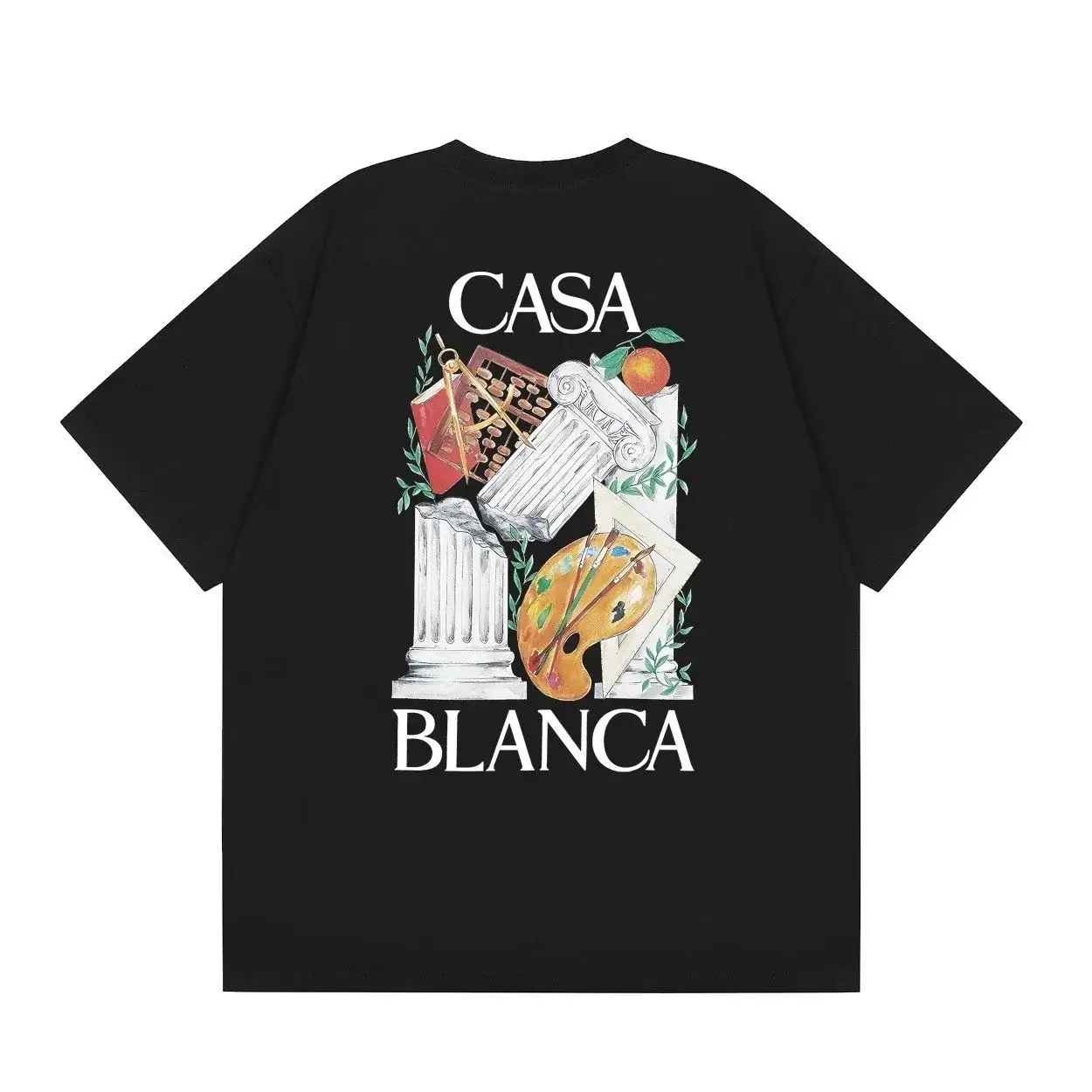 Casablanca Pillars Graphic Tee Black