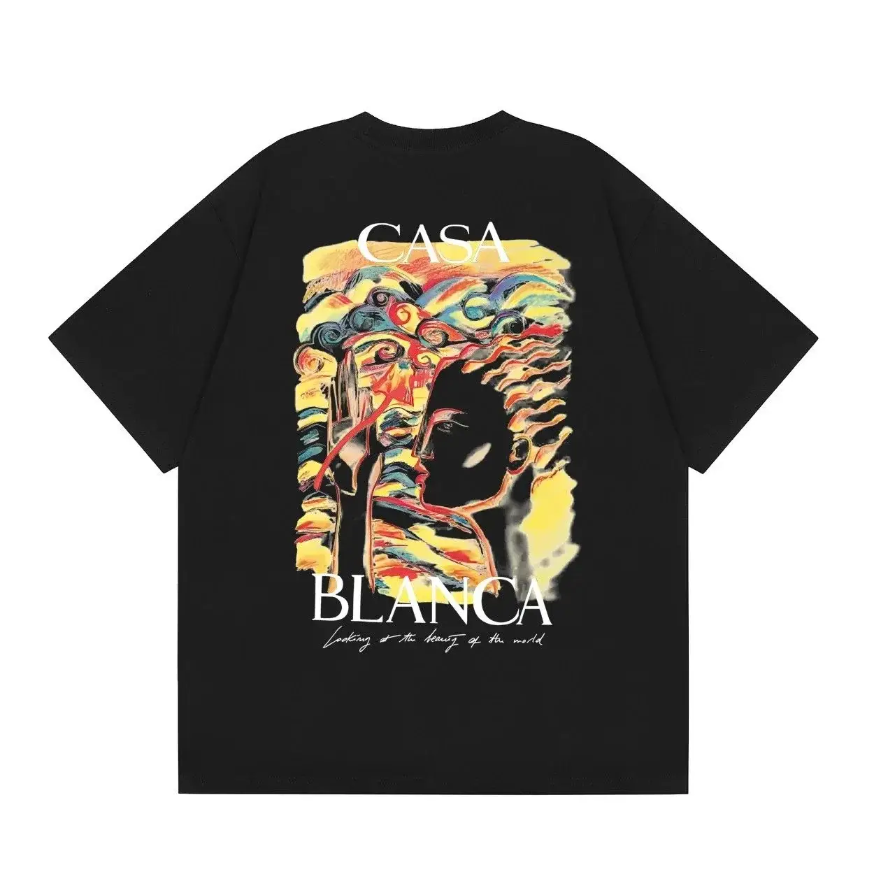 Casablanca Art Portrait Graphic Tee Black