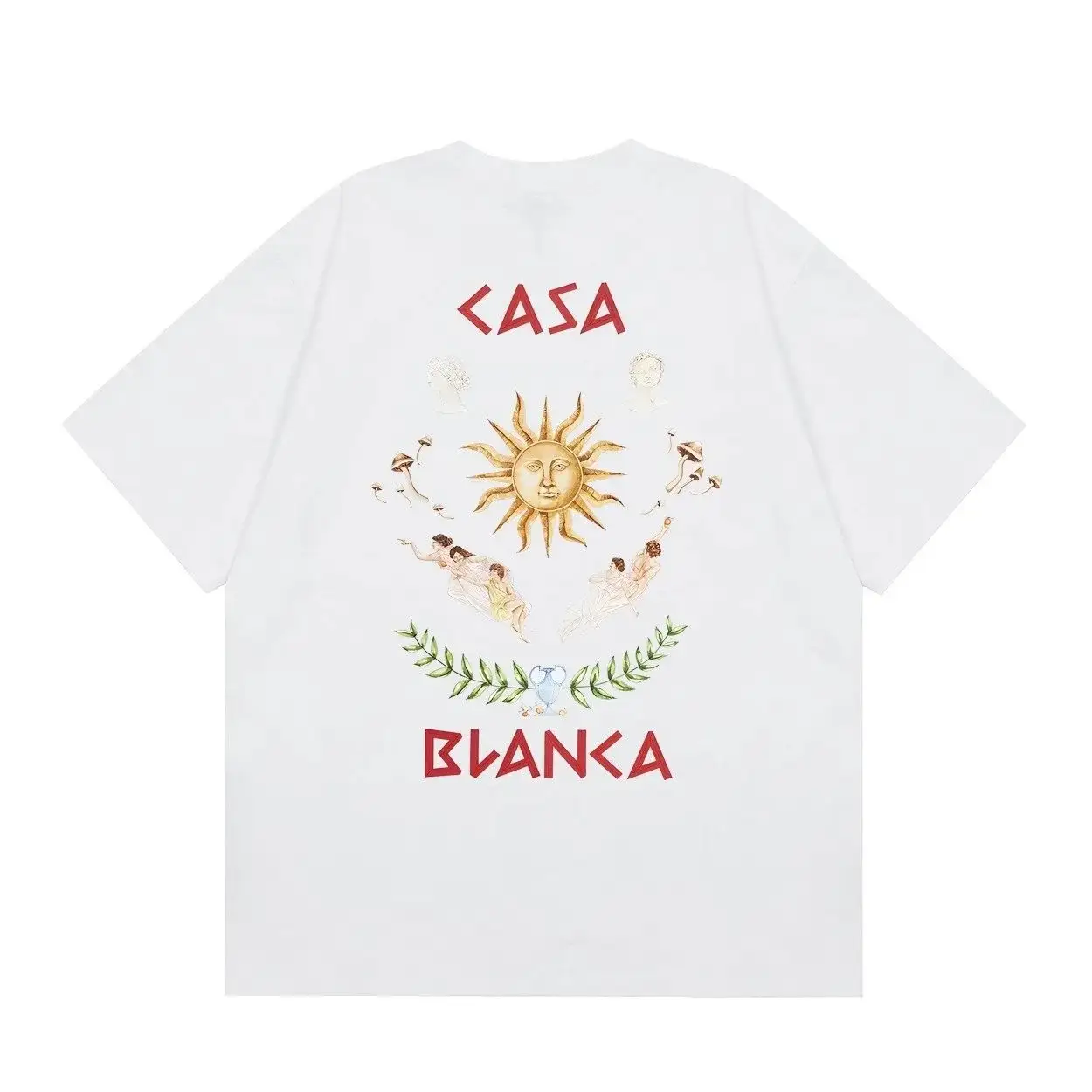 Casablanca Sun Goddess Graphic Tee White
