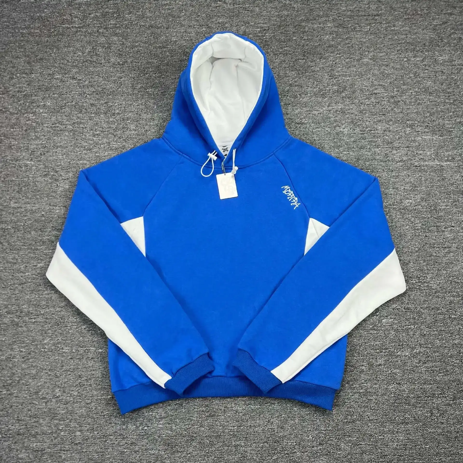MORTPDA Hooded Sweatshirt Royal Blue White