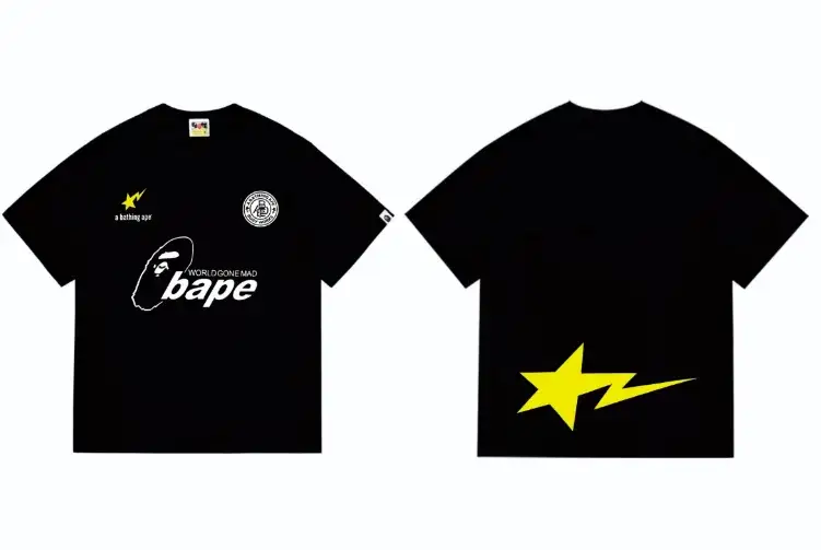 A Bathing Ape World Gone Mad Black T-Shirt