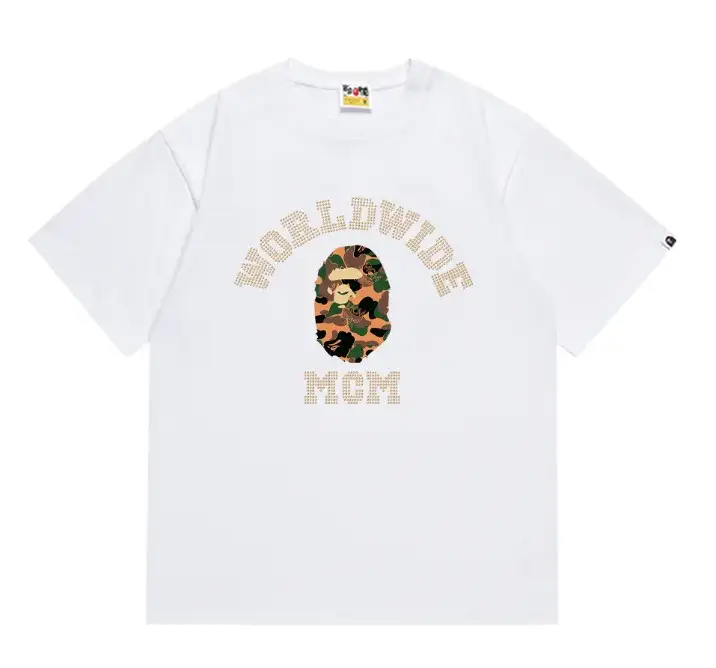 A Bathing Ape x MCM Worldwide White T-Shirt