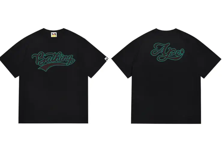 A Bathing Ape Cursive Black T-Shirt