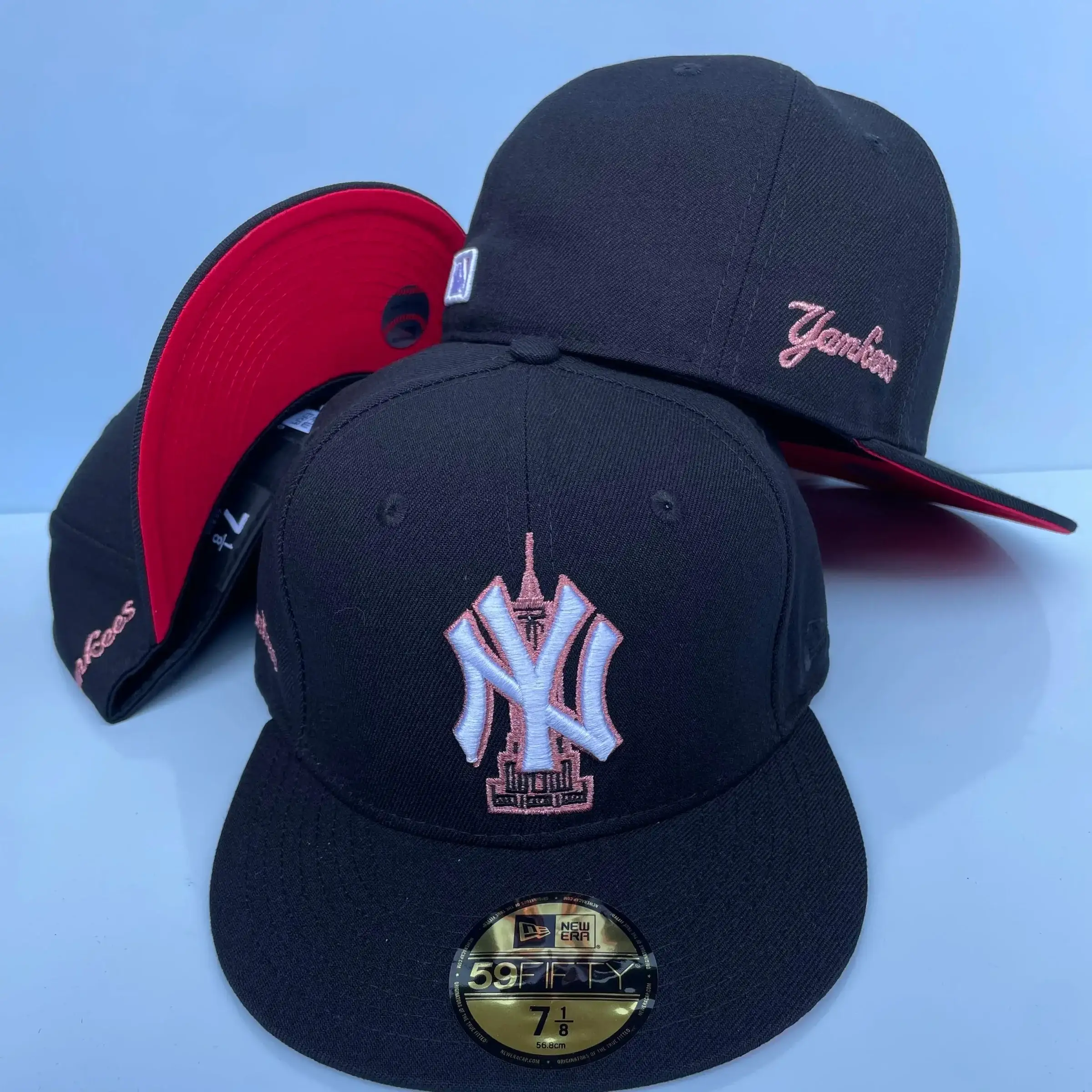 New Era New York Yankees Grand Central Black Red Hat