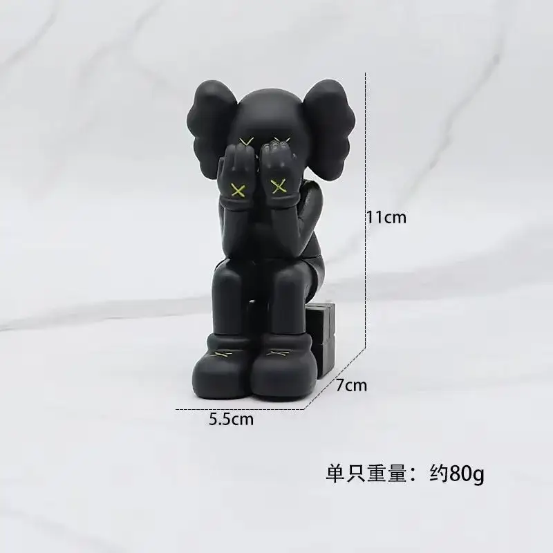 KAWS Sitting Figure Black