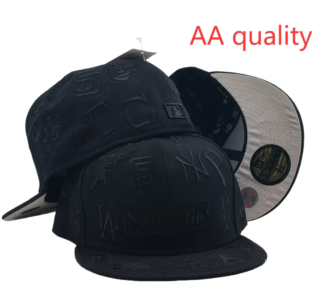 New Era MLB All Team Monogram Black Cap