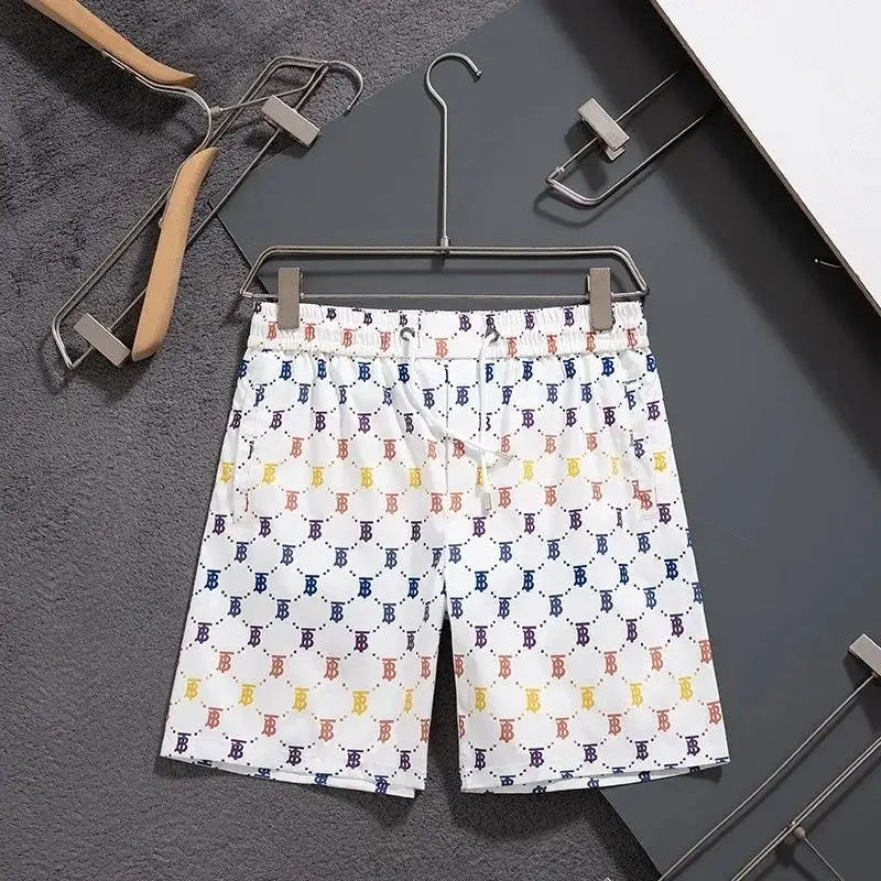 Burberry TB Monogram Multi-Color Print Shorts White