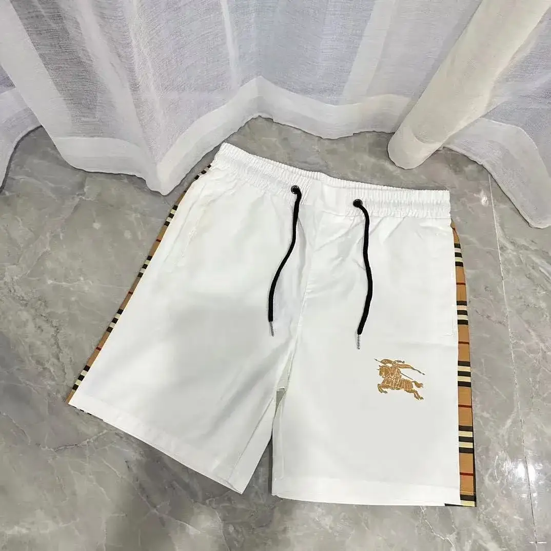 Burberry Equestrian Knight Swim Shorts White