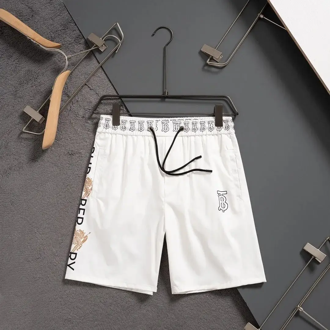 Burberry Monogram Stripe Swim Shorts White Gold
