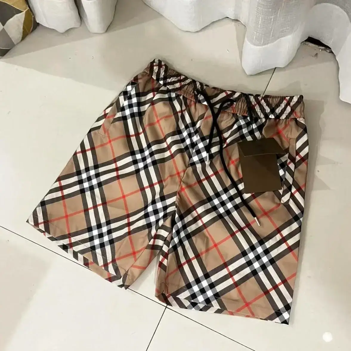 Burberry Vintage Check Swim Shorts Archive Beige