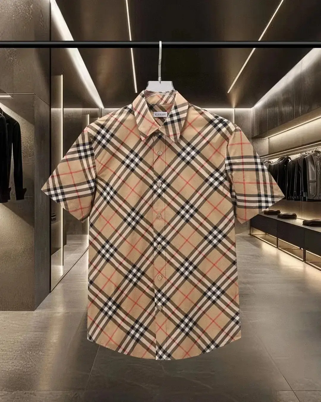 Burberry Vintage Check Short Sleeve Shirt Archive Beige