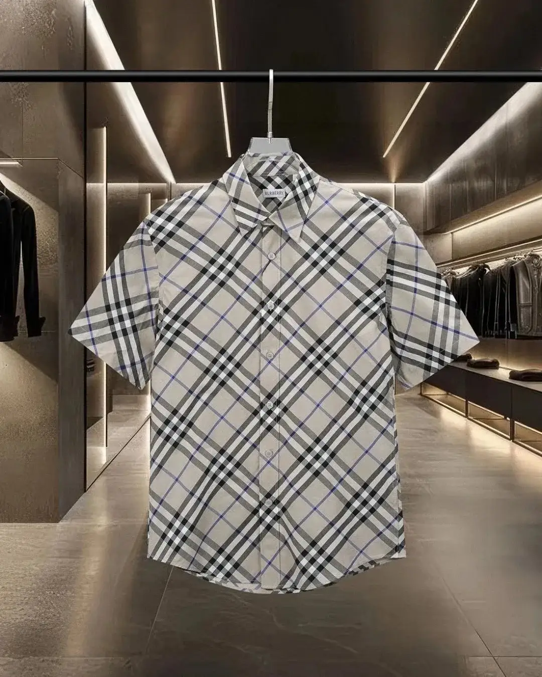Burberry Vintage Check Short Sleeve Shirt Birch Brown