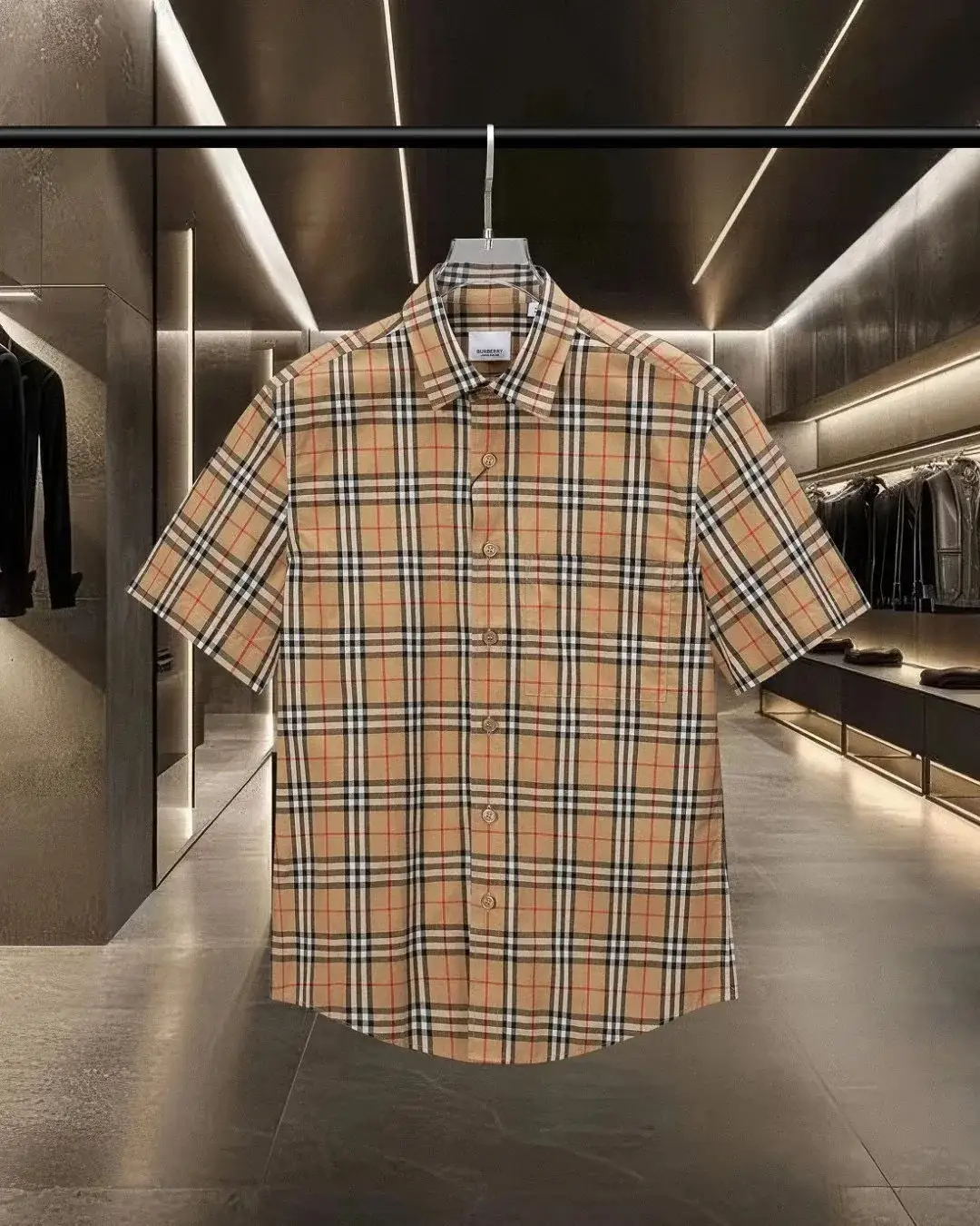 Burberry Classic Check Short Sleeve Shirt Archive Beige