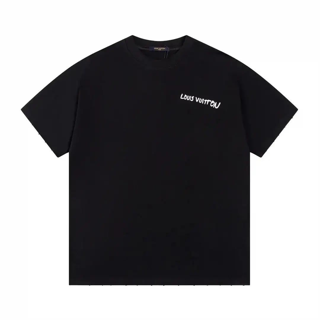 Louis Vuitton Script Logo Black T-Shirt