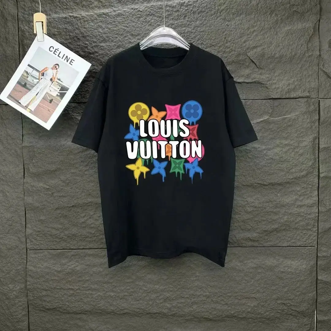 Louis Vuitton Multicolor Monogram Black T-Shirt