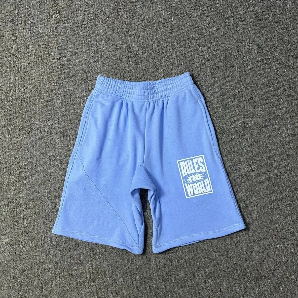 Corteiz Rules The World Sweat Shorts Sky Blue