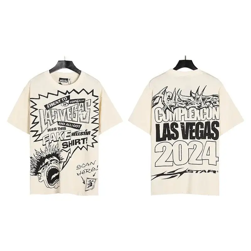 Hellstar ComplexCon Las Vegas 2024 Fake Shirt T-Shirt Cream