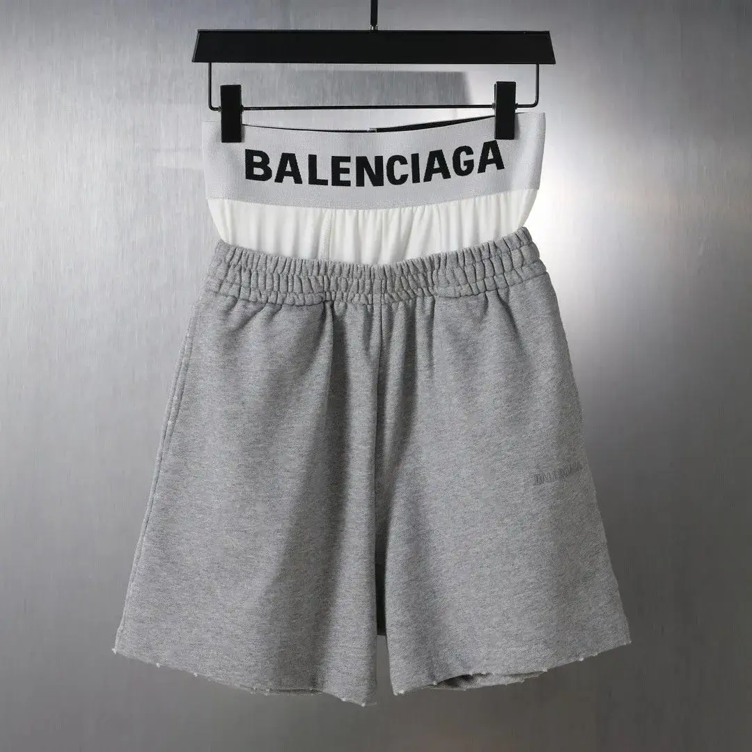 Balenciaga Boxer Trompe-l'Œil Sweatshorts Heather Grey
