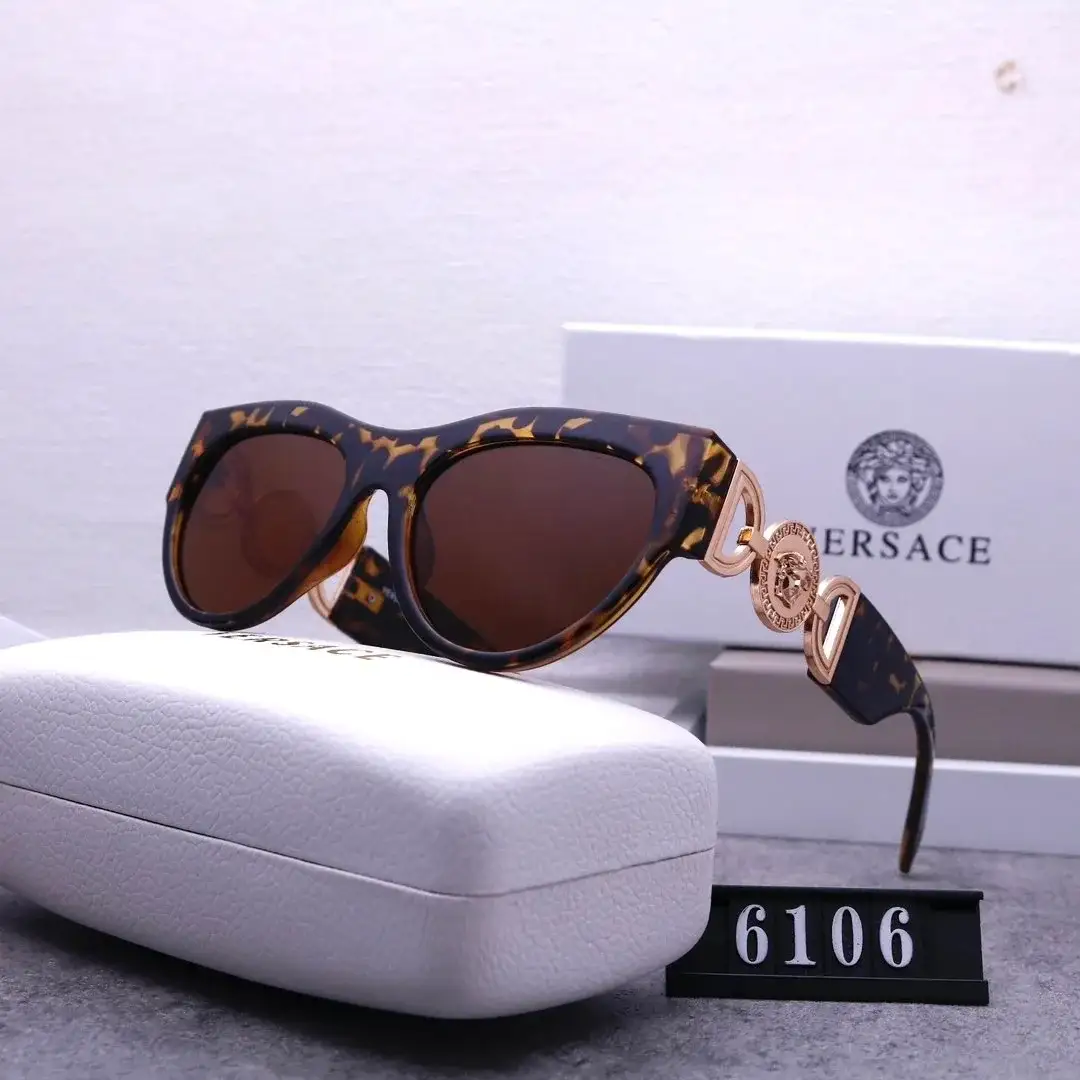Versace Medusa Cat-Eye Sunglasses Tortoise Brown