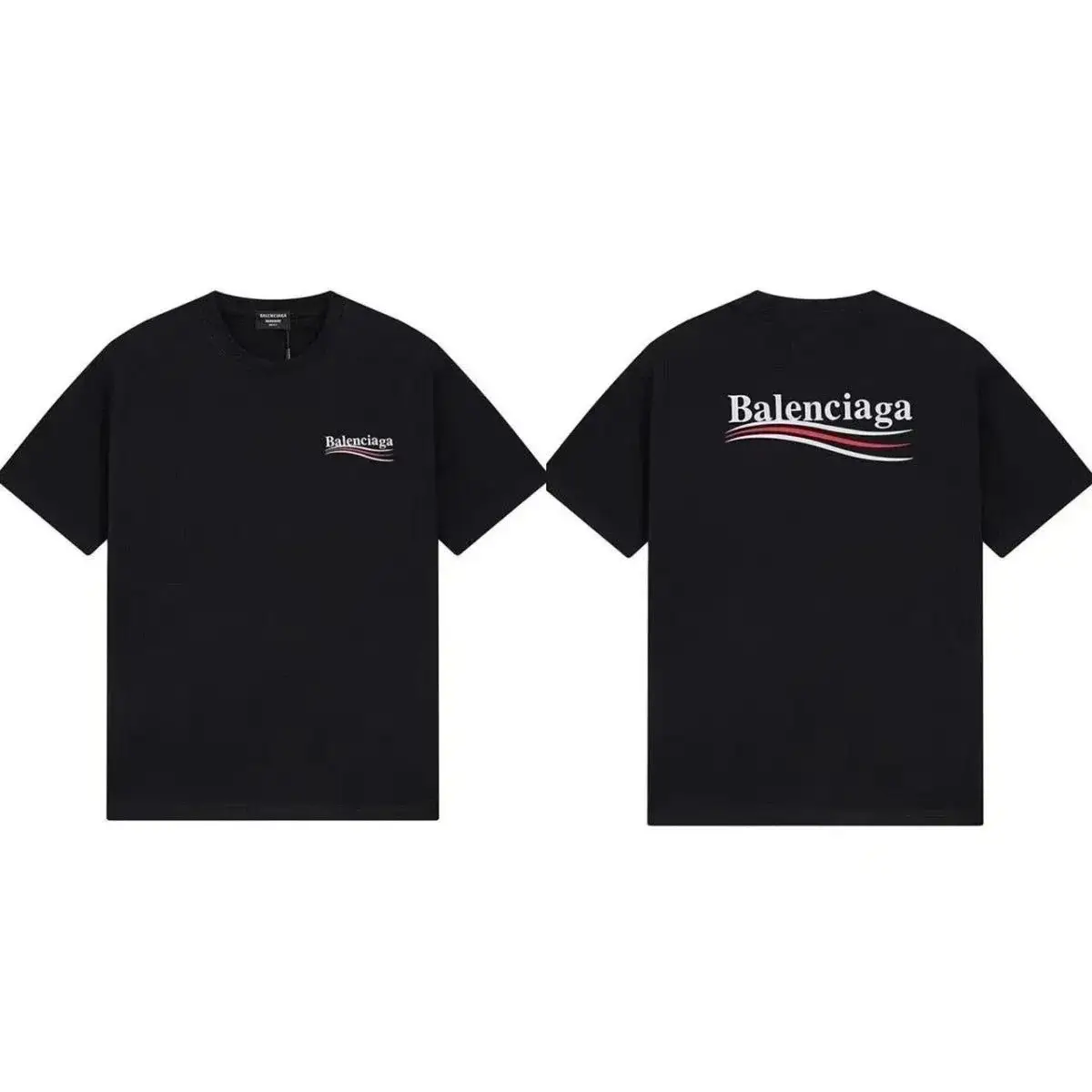 Balenciaga Political Campaign T-Shirt Black