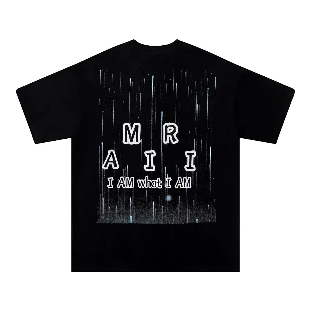 Amiri Rain Drop Logo T-Shirt Black