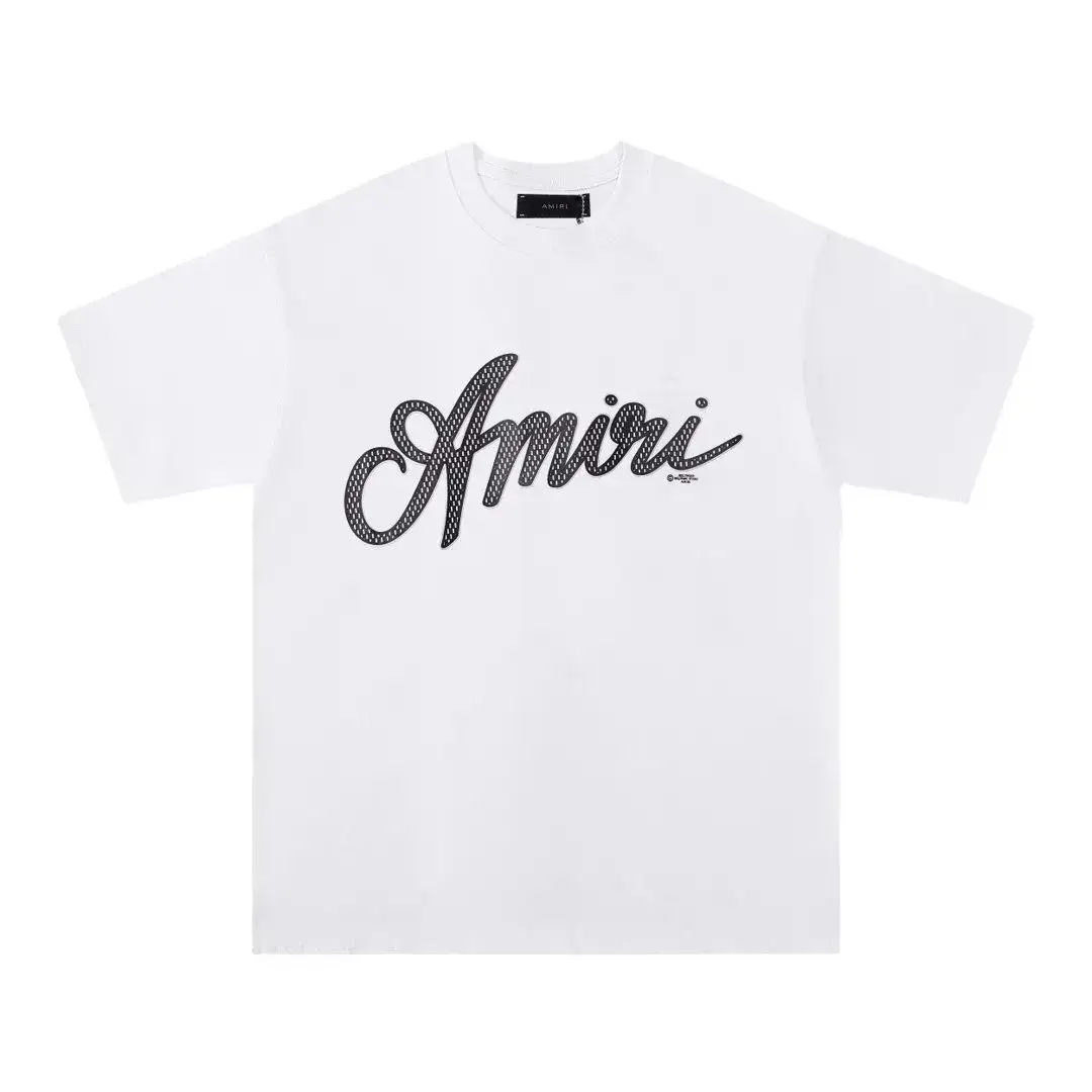 Amiri Core Logo Mesh Applique T-Shirt White