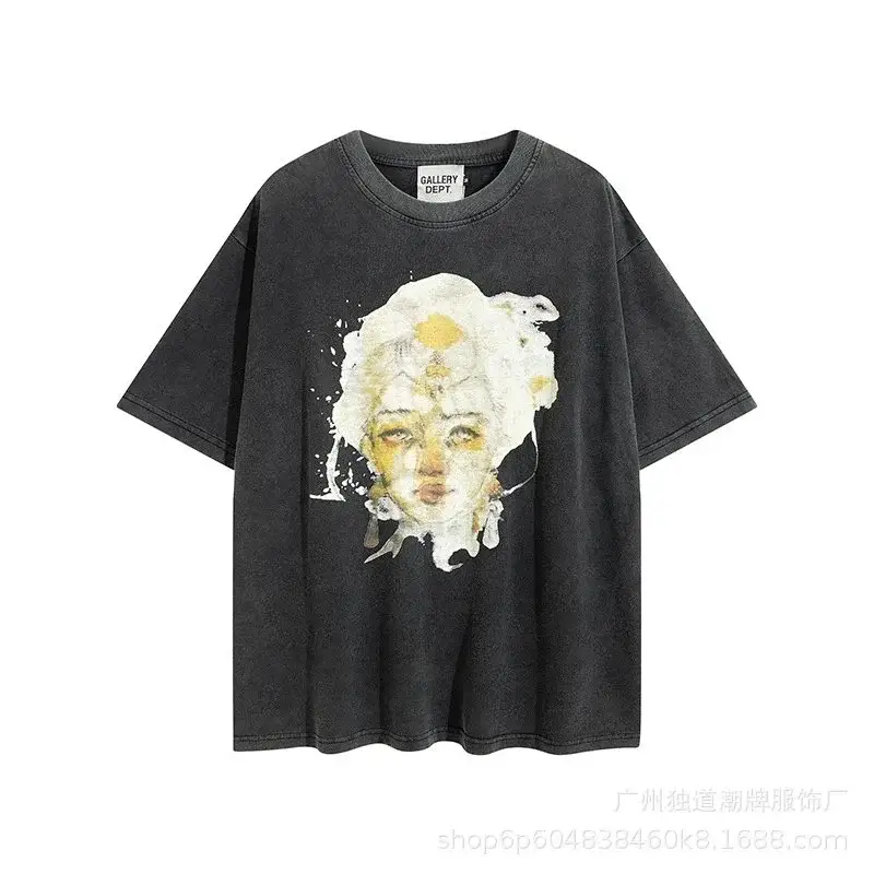 Gallery Dept. Goddess Statue T-Shirt Washed Black