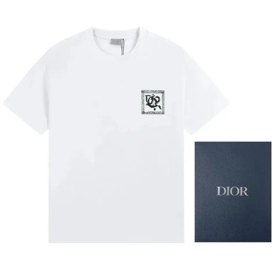 Dior Framed Logo T-Shirt White