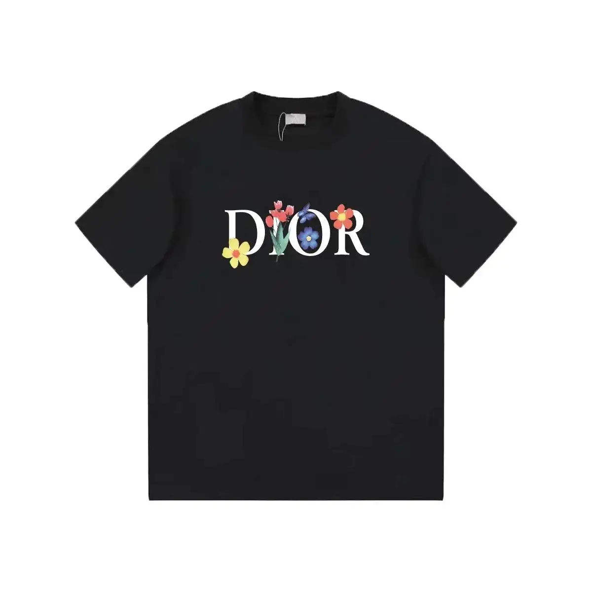 Dior Floral Logo T-Shirt Black