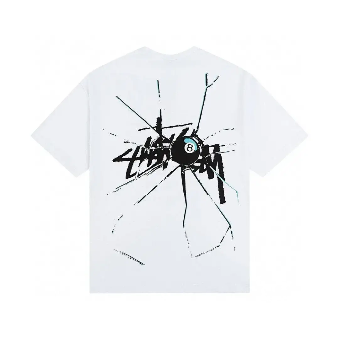 Stüssy 8 Ball Shattered T-Shirt White