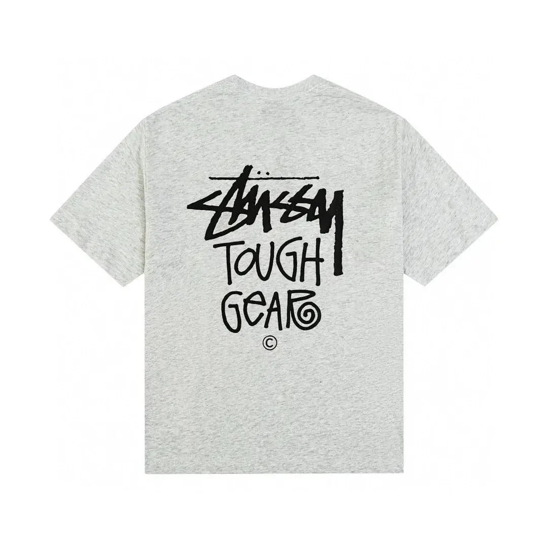 Stussy Tough Gear Light Gray Tee