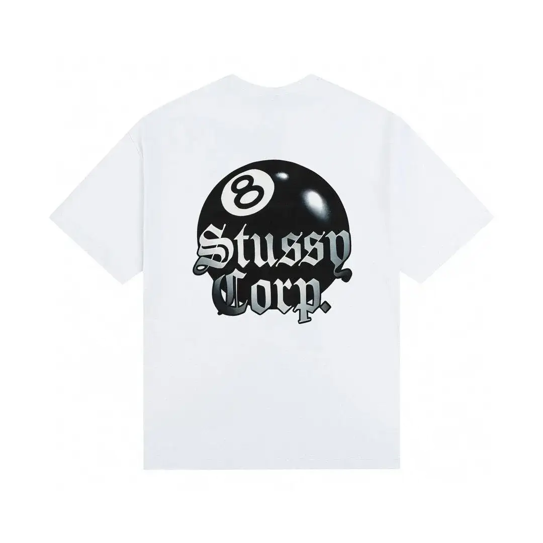 Stussy 8 Ball Corp White Tee