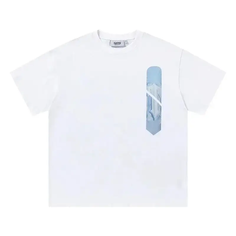 Trapstar Vertical Bar Logo White Tee