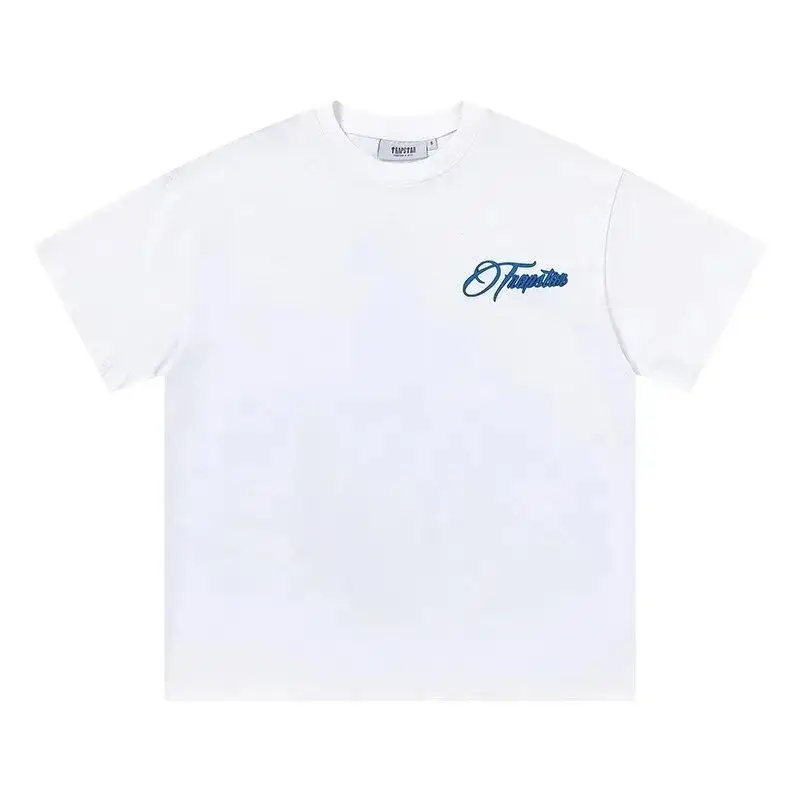 Trapstar Cursive Chest Logo White Tee