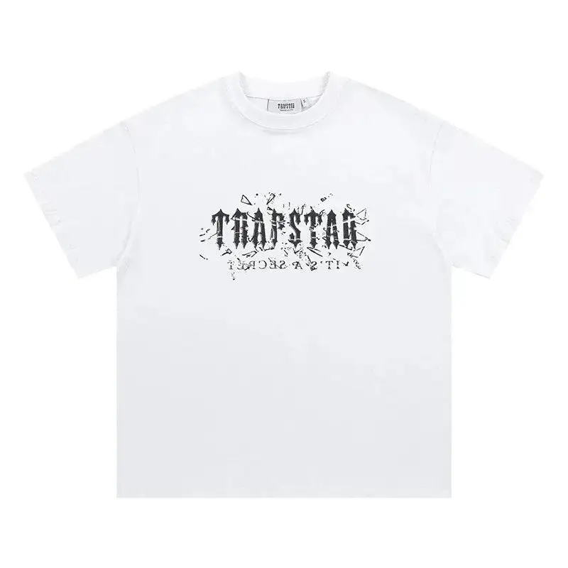 Trapstar Shattered Glass Logo White Tee
