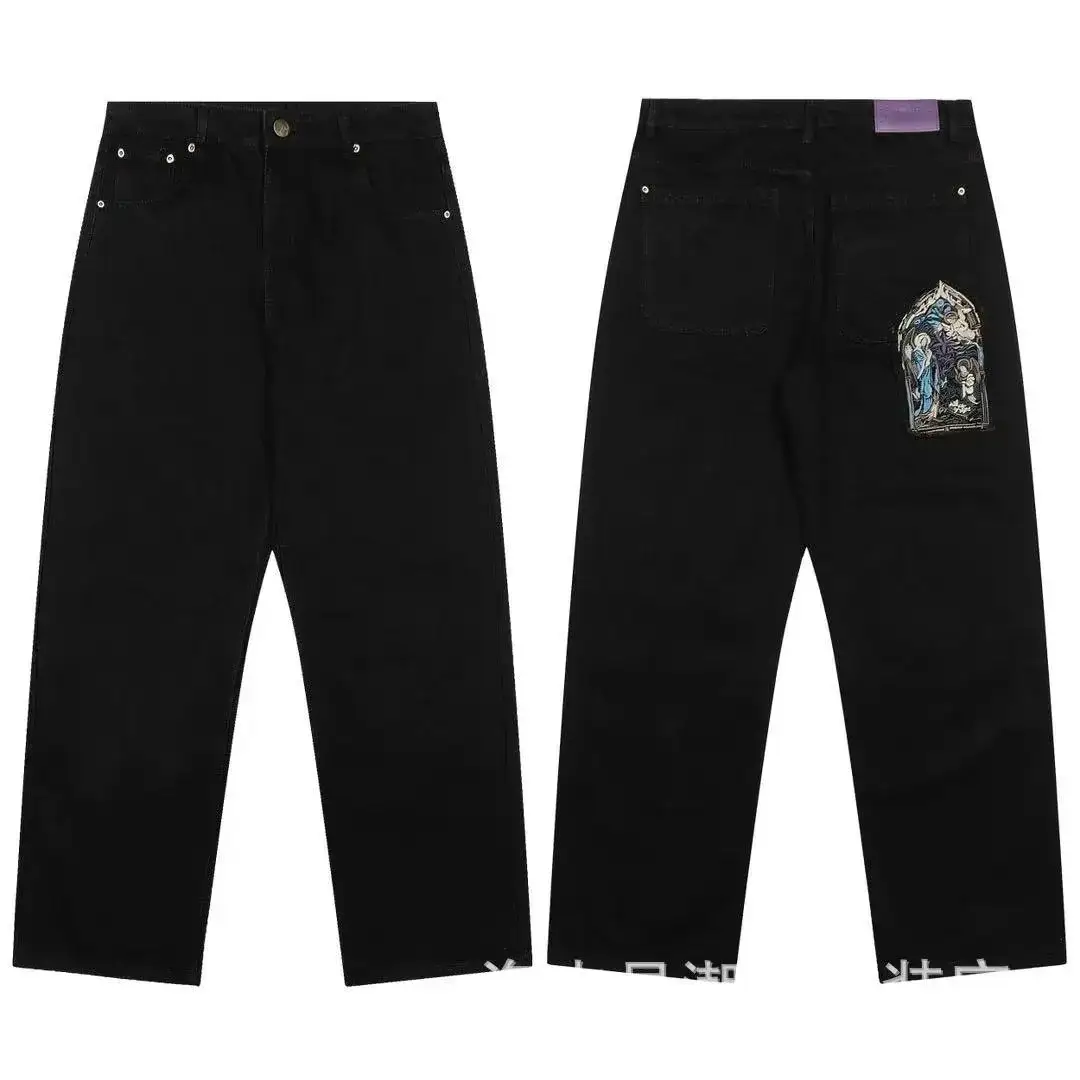 Schulze Stained Glass Graphic Black Jeans