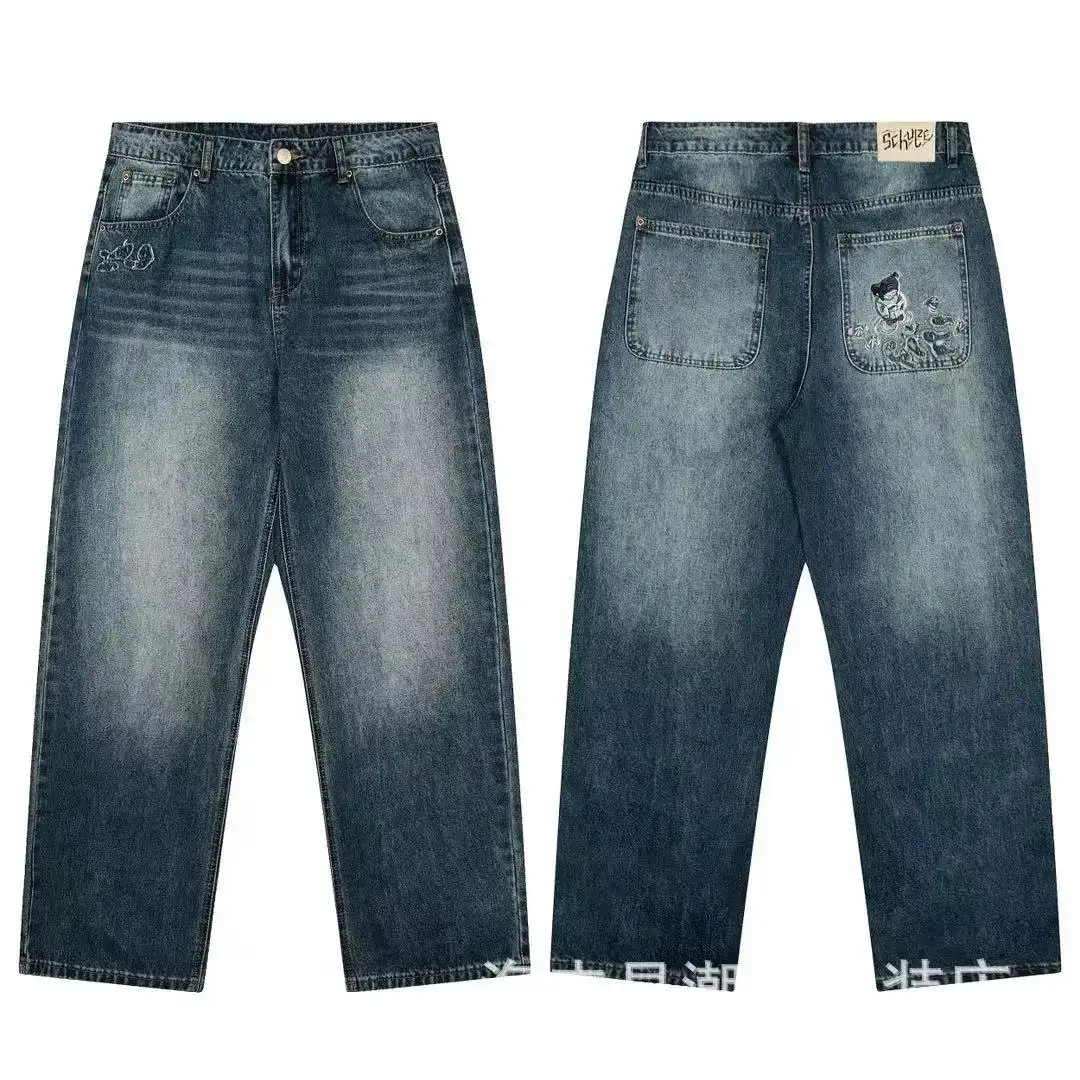 Schulze Graphic Blue Wash Jeans