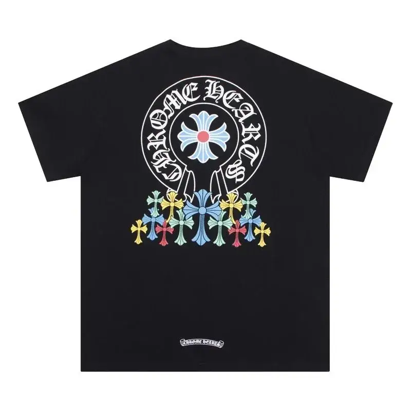 Chrome Hearts Horseshoe Multicolor Cross T-Shirt Black