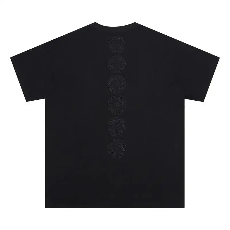 Chrome Hearts Horseshoe Vertical Print T-Shirt Black