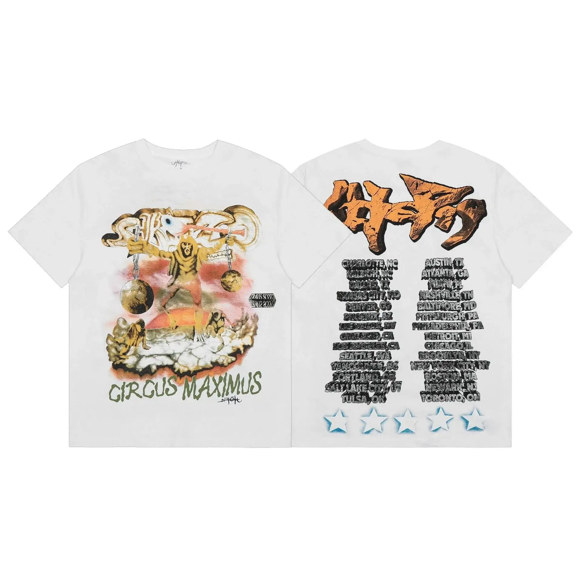 Travis Scott Cactus Jack Circus Maximus Tour T-Shirt White