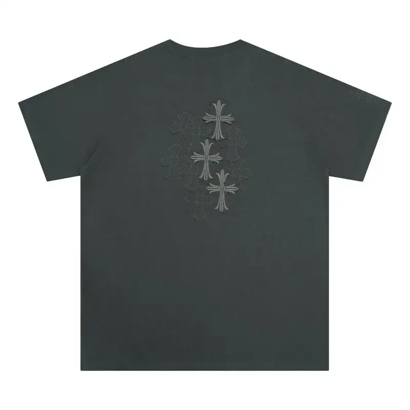 Chrome Hearts Cross Patch Dark Gray T-Shirt