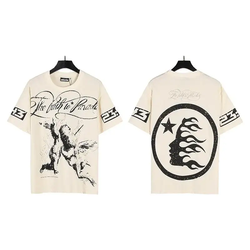 Hellstar Path to Paradise Cherub T-Shirt Apricot Cream