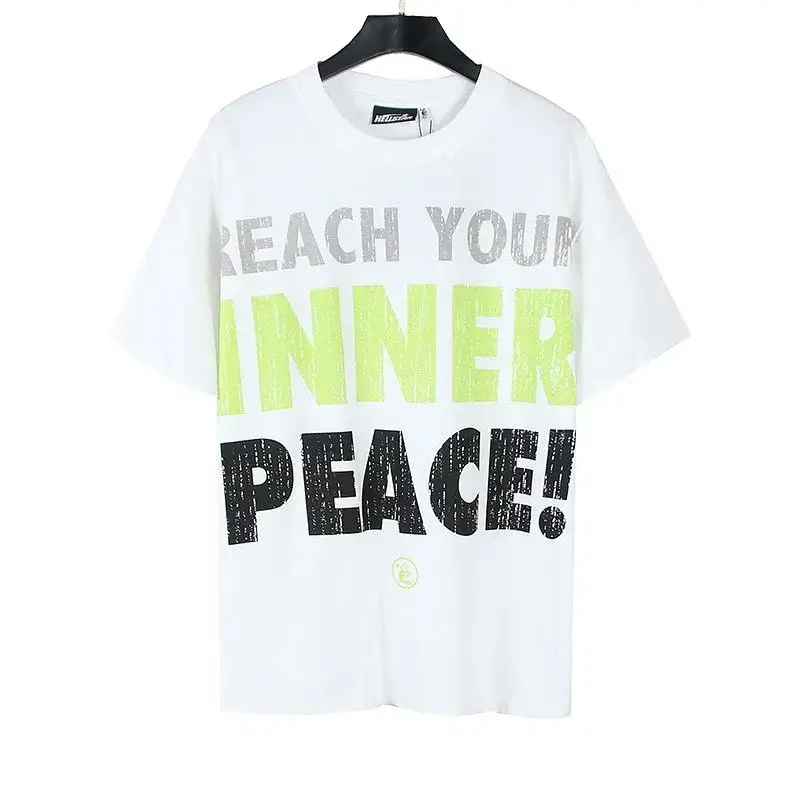 Hellstar Reach Your Inner Peace T-Shirt White Lime
