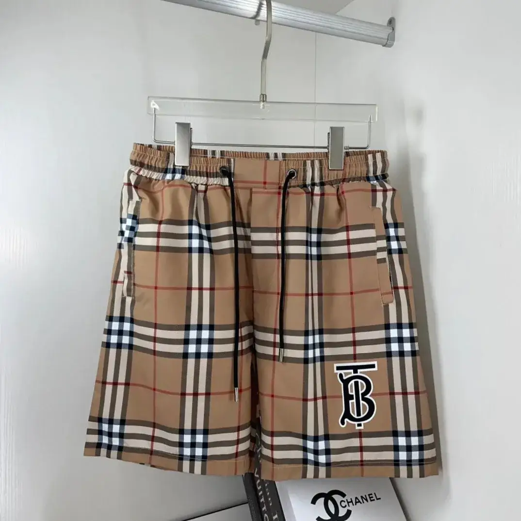 Burberry Vintage Check TB Monogram Shorts Archive Beige