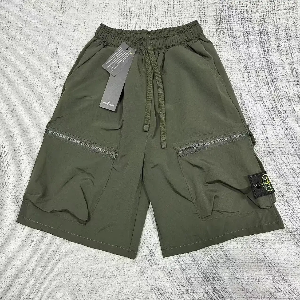 Stone Island Cargo Shorts Olive Green