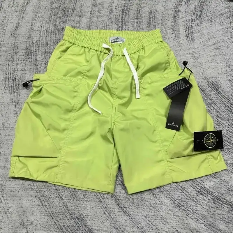 Stone Island Bungee Cargo Shorts Light Green