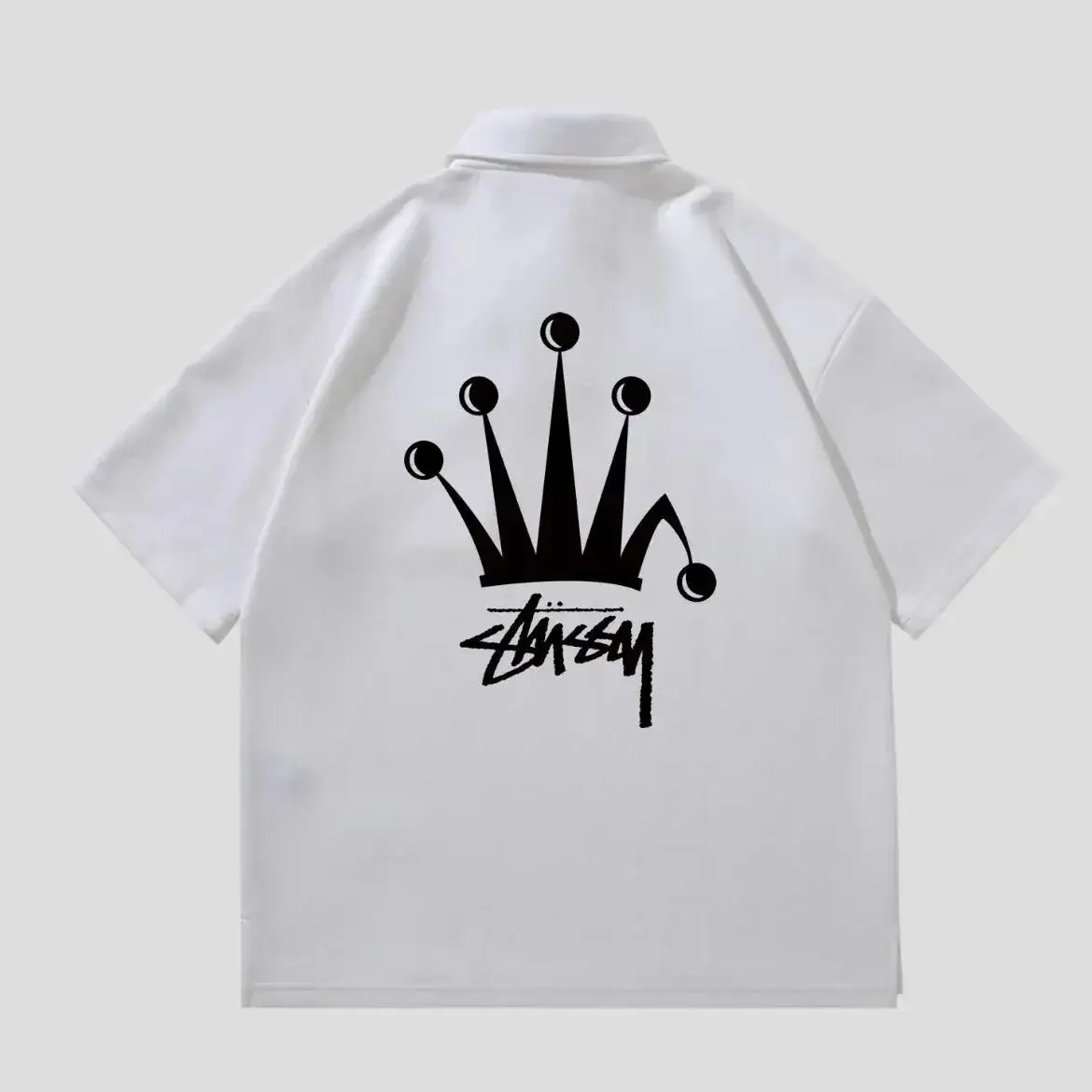 Stüssy Crown Pique Polo White
