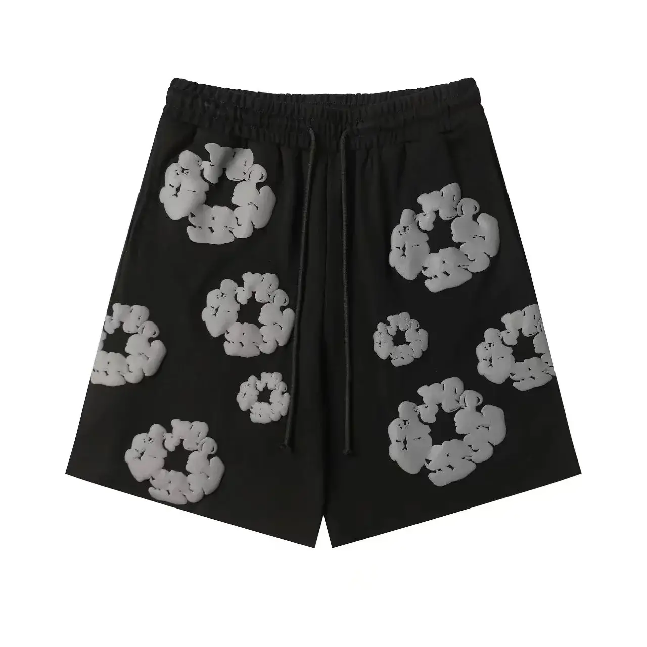 Denim Tears The Cotton Wreath Sweatshorts Black Grey
