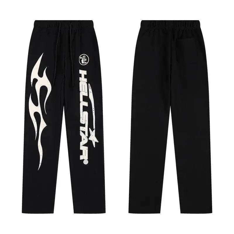 Hellstar Flame Face Sweatpants Black